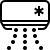 icons8-air-conditioner-100 Black colour icon of air-conditioning in transparent background.